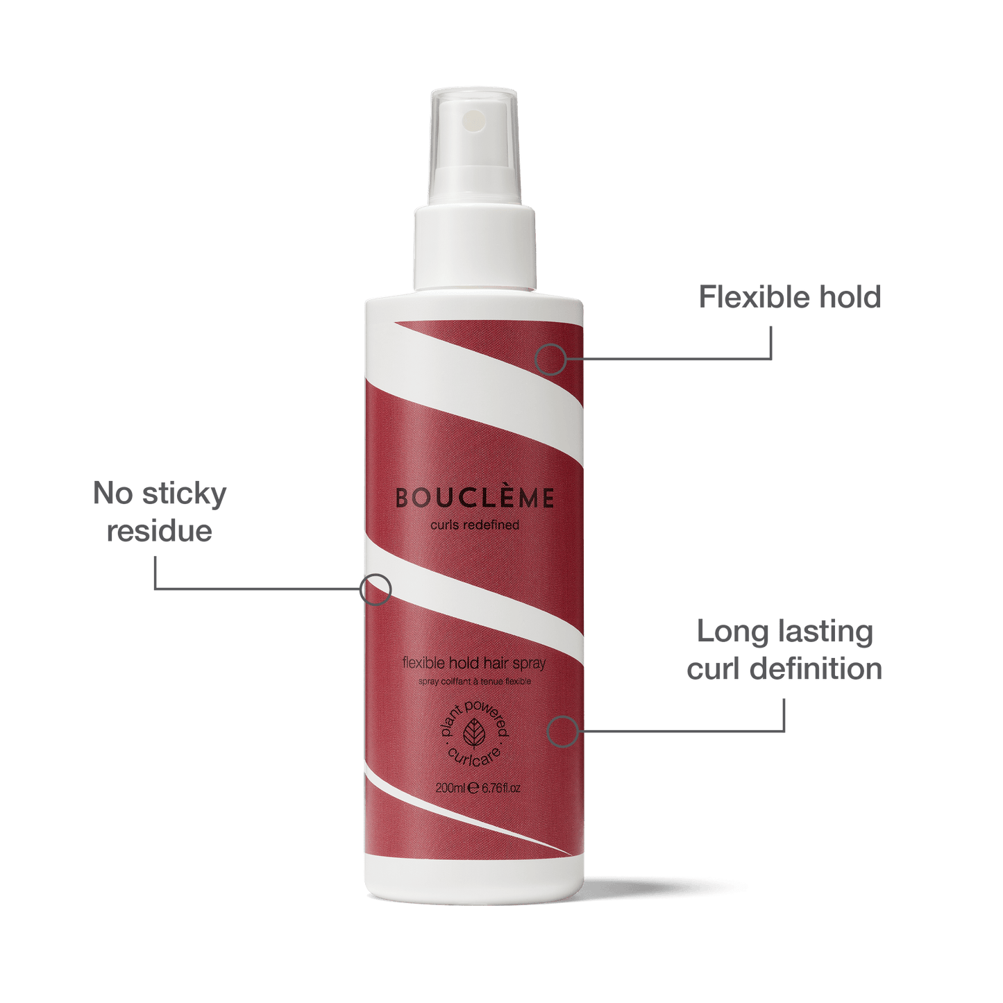 Our NEW flexible hair spray for curls that bounce and definition that holds. Preserve your style with this medium to strong hold finishing spray. Infused with aloe vera and vegetable protein it leaves hair supple and strong. A non aerosol and alcohol free styling essential.