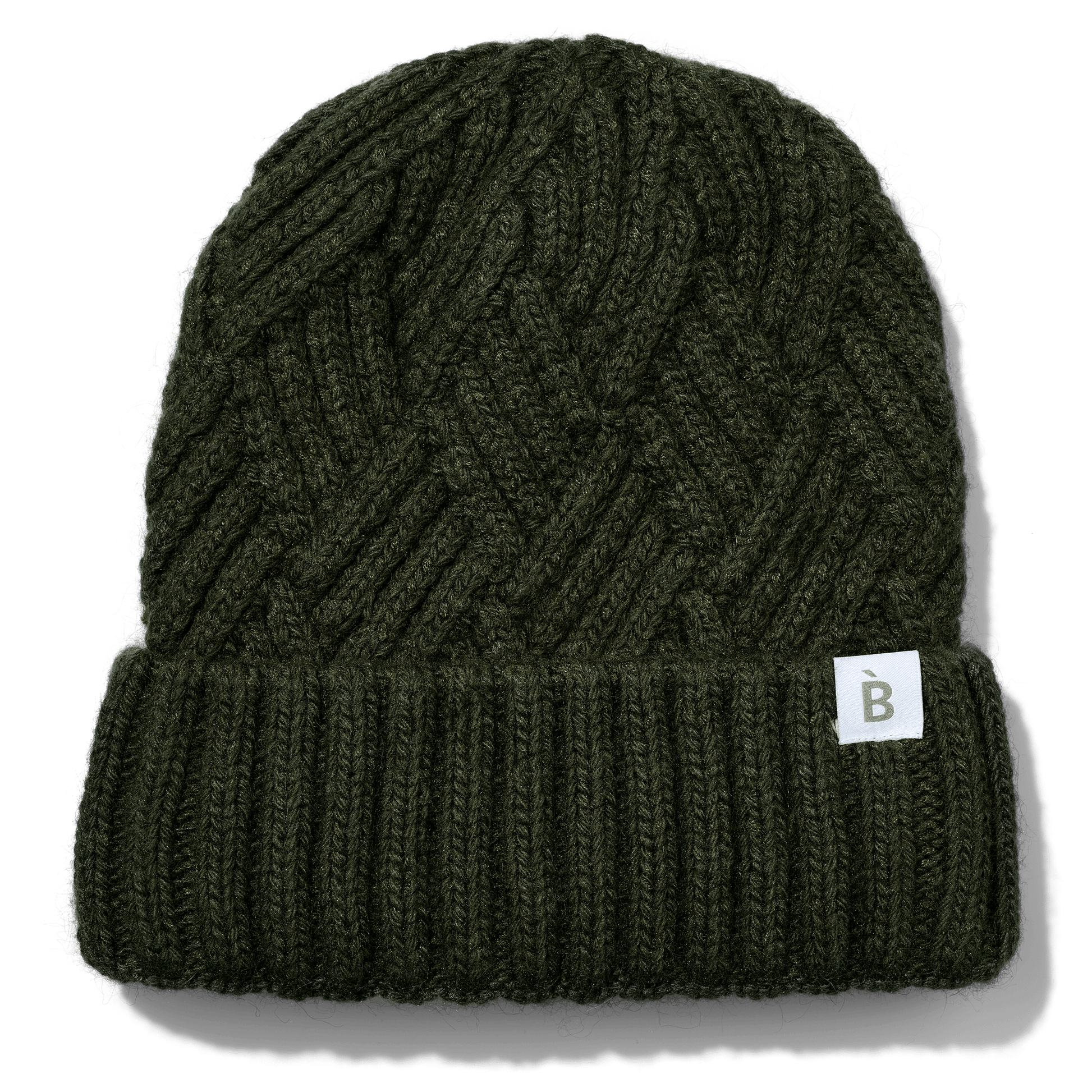 Forest Green Silk Lined Beanie