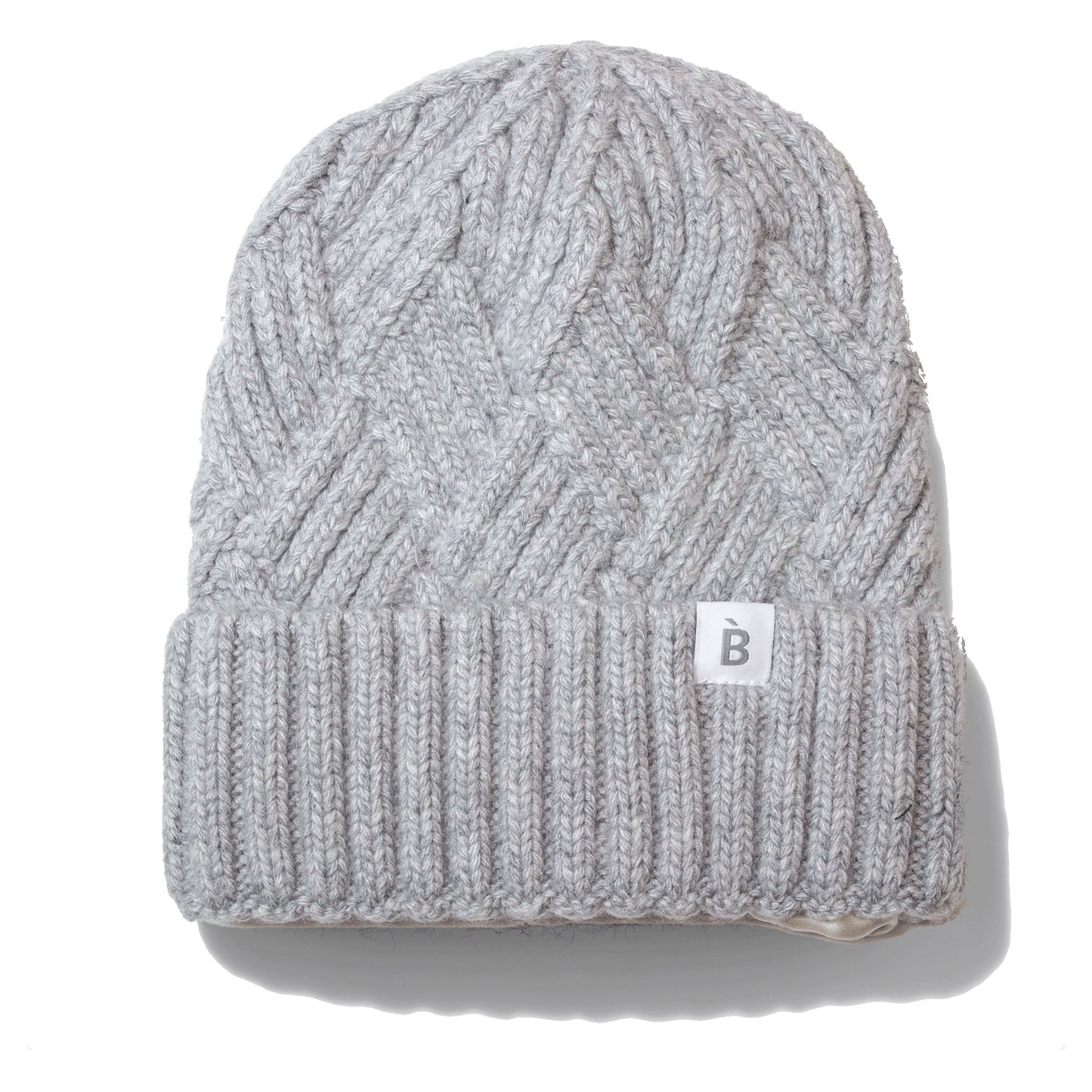 Grey silk lined beanies