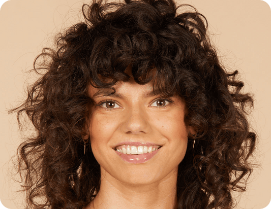 Woman with wavy hair