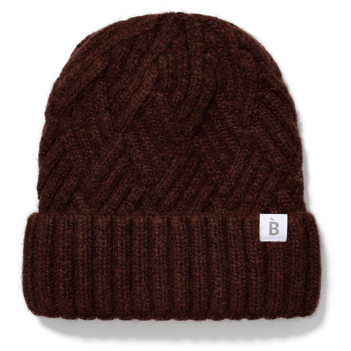Hot Chocolate Cashmere Blend Silk Lined Beanie