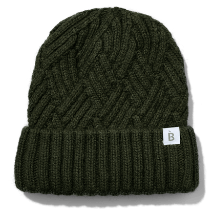 Forest Green Silk Lined Beanie