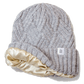 Grey silk lined beanie