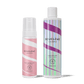Maximum Volume Duo bundle featuring Super Volumising Foam and Super Hold Styler displayed on a soft cream background.