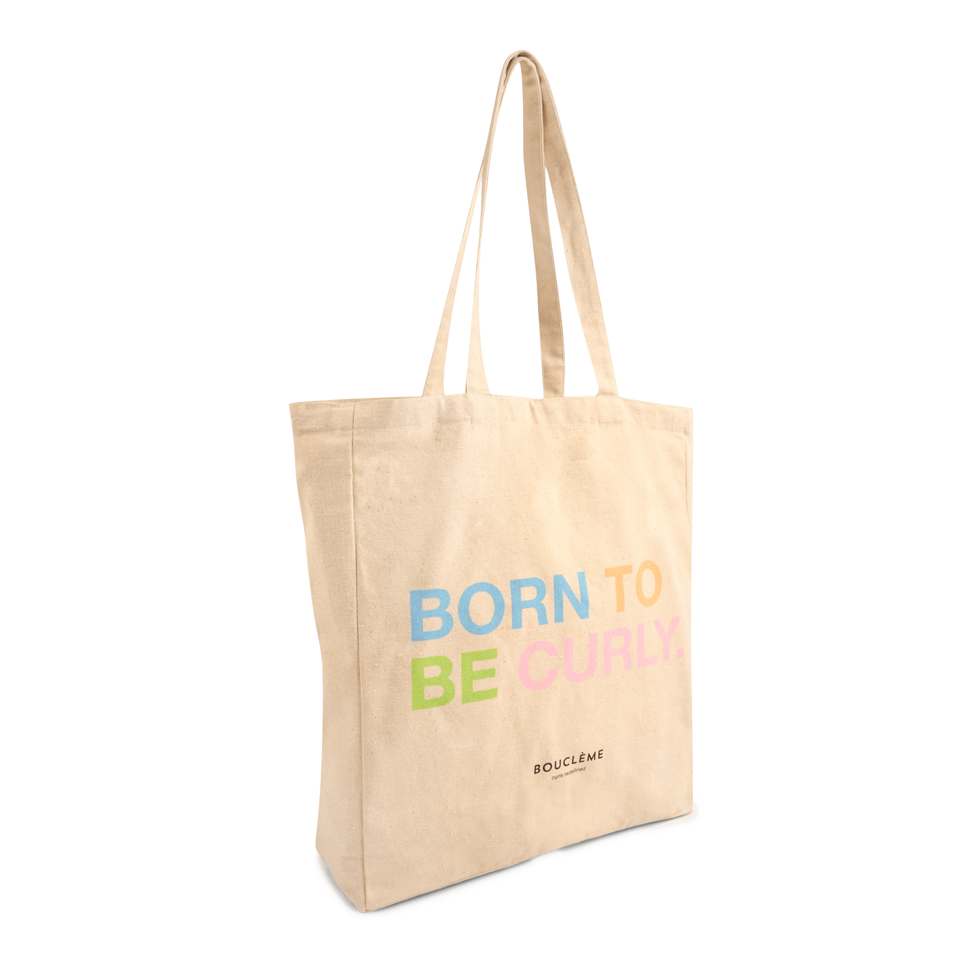 Born to be curly - Bouclème tote bag side profile