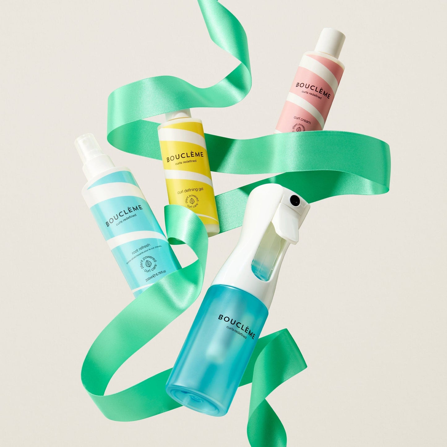 The Boucleme Revive and Refresh Kit for Curly Hair. To effortlessly refresh between-wash curls.